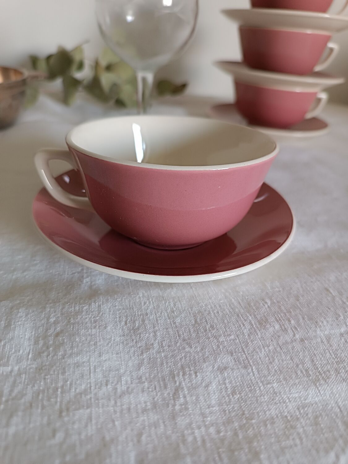 Ten cup rose tea service, Villeroy and boch