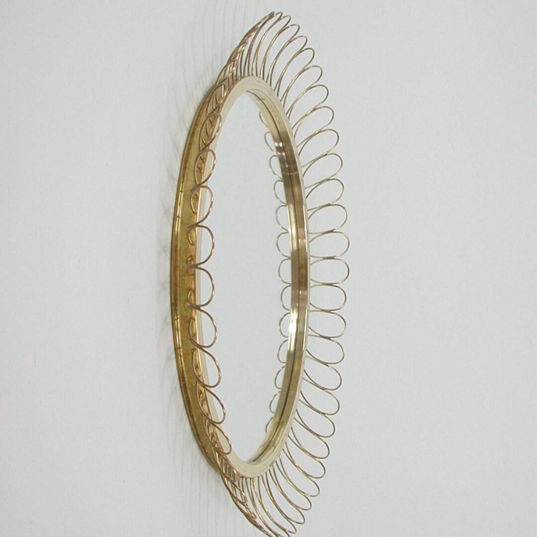 Vintage mirror by Josef Frank for Svenskt Tenn brass