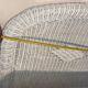 Vintage headboard in woven white rattan
