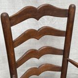 Pair of straw armchairs