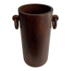 Brutalist Umbrella Stand in Solid Wood, France, circa 1950