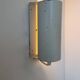 Pair of vintage adjustable wall lights, white metal, Sweden 1970