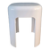 Stool - Vintage white plastic side table