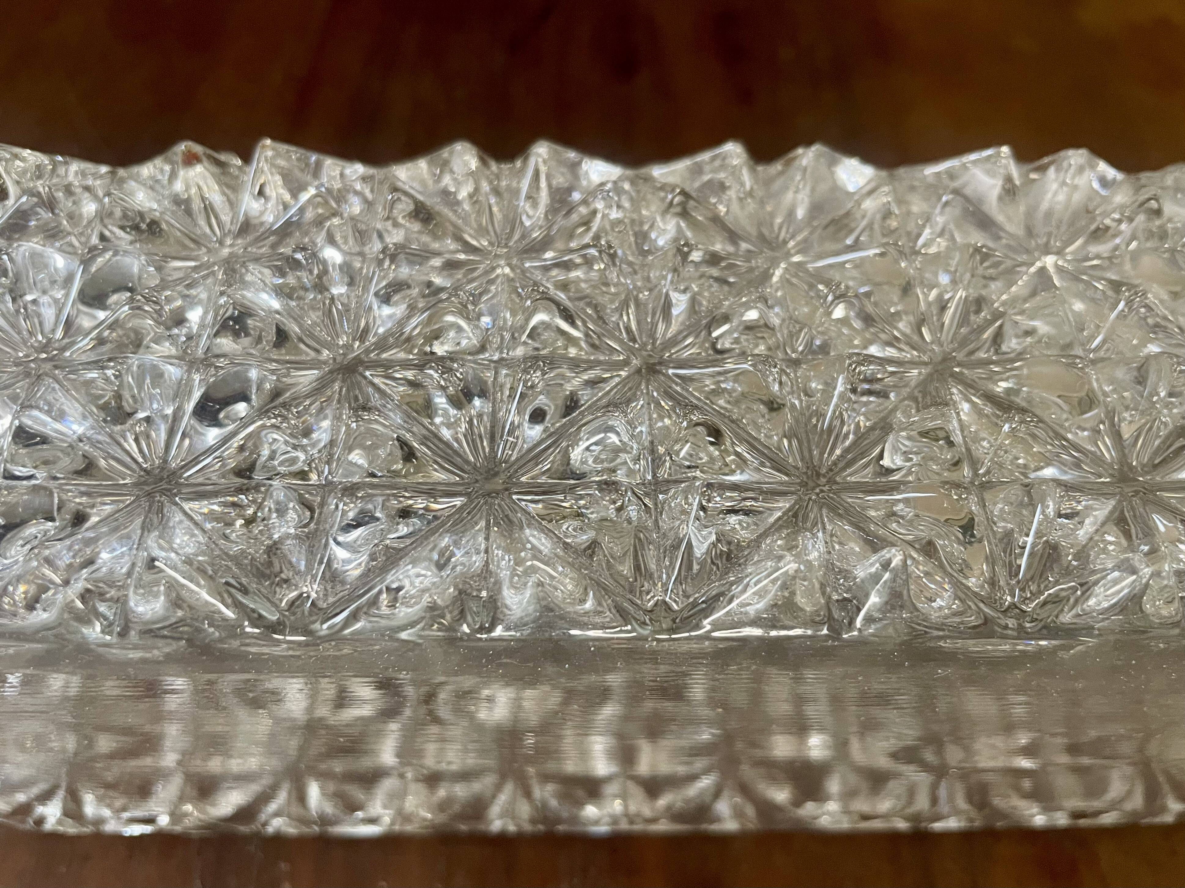 Vintage Erco glass and Bakelite wall light