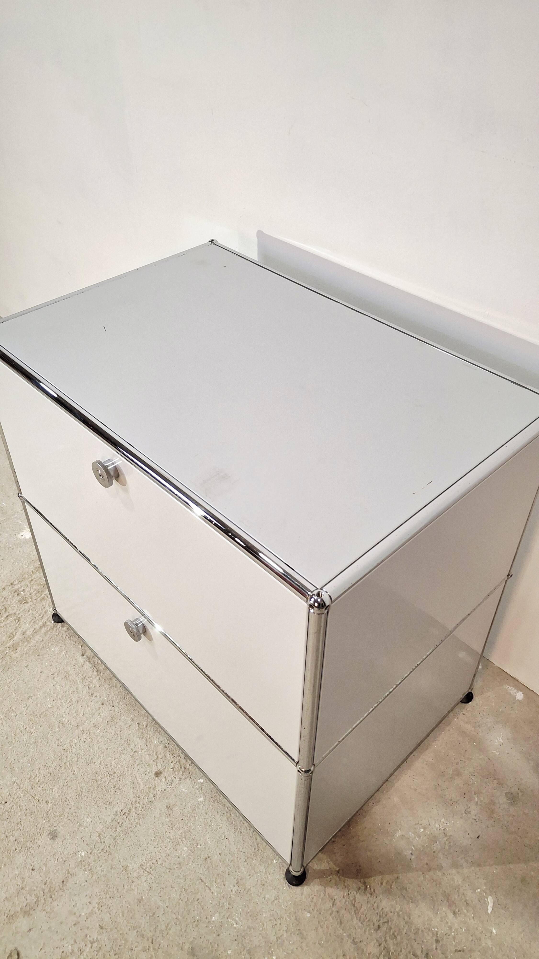 USM Haller two-drawer cabinet from the 1980s