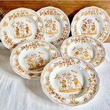 6 soup plates Longchamp Decors Moustiers Olérys