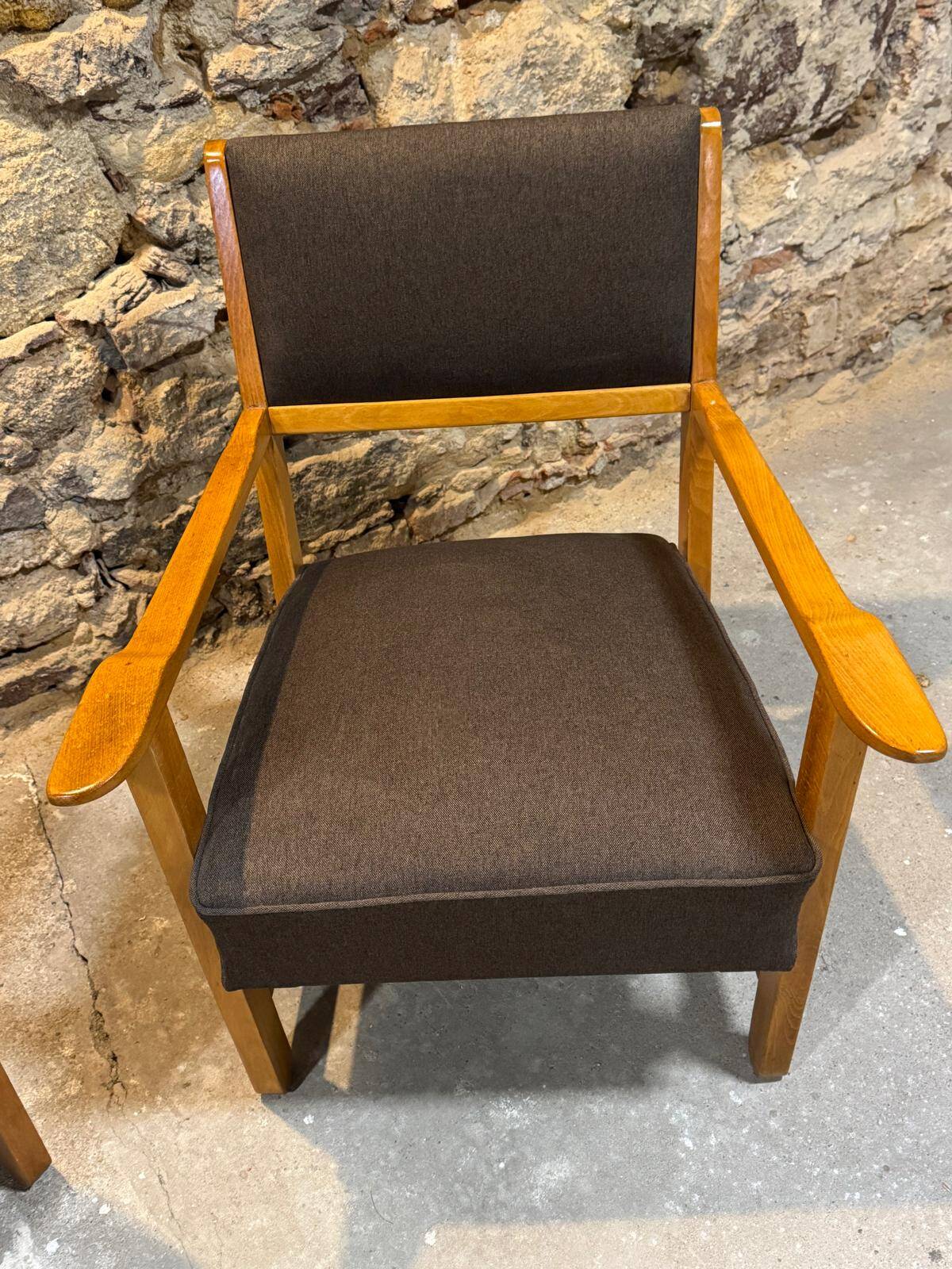 Pair of restored retro armchairs in the style of Krásná Jizba, 1960s