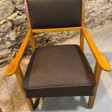 Pair of restored retro armchairs in the style of Krásná Jizba, 1960s