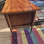 Vintage Scandinavian desk from the 1960s – Mahogany veneer – Dovetail joint