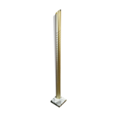 Italian Tronconi Aluminum and Marble Floor Lamp, 1970