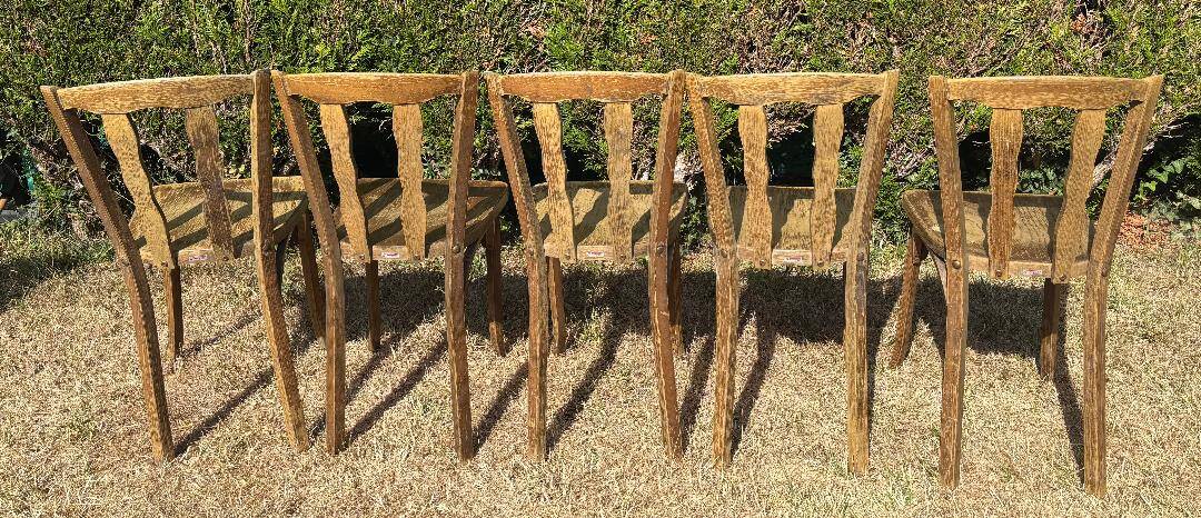 Set of 5 Baumann bistro chairs 83
