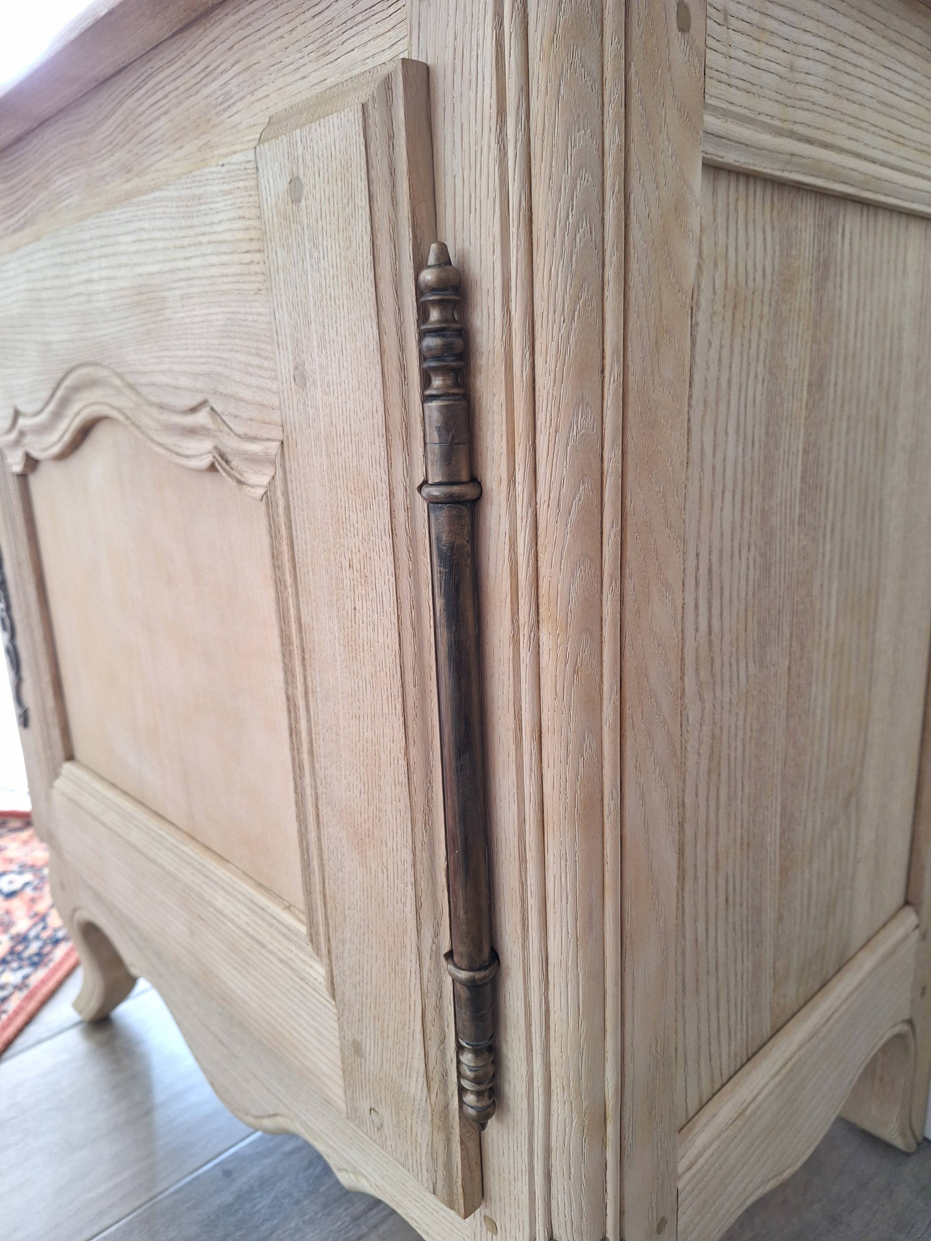 Restored antique oak entrance wardrobe