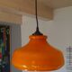 Suspension en opaline orange 70s