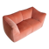 Canapé Le Bambole in coral velvet by Mario Bellini for B&B Italia,