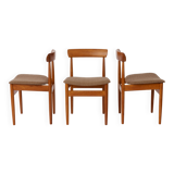 Set of 3 Vintage Teak Dining Chairs by Farsø Stolefabrik, 1960s Danish