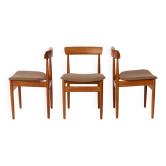 Set of 3 Vintage Teak Dining Chairs by Farsø Stolefabrik, 1960s Danish