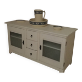 Solid wood sideboard with patina