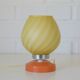 Vintage orange table lamp retro bedside light 1970's  MCM desk lamp