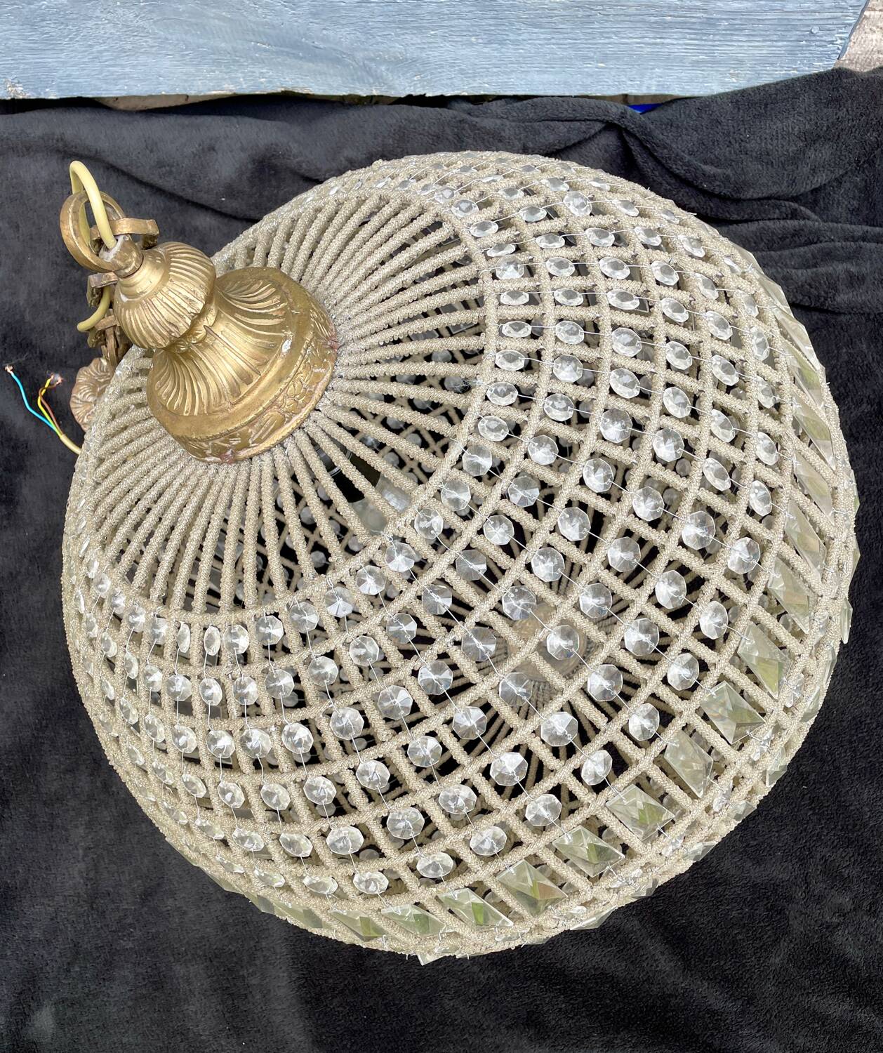 Lustre boule 60 cm Vintage