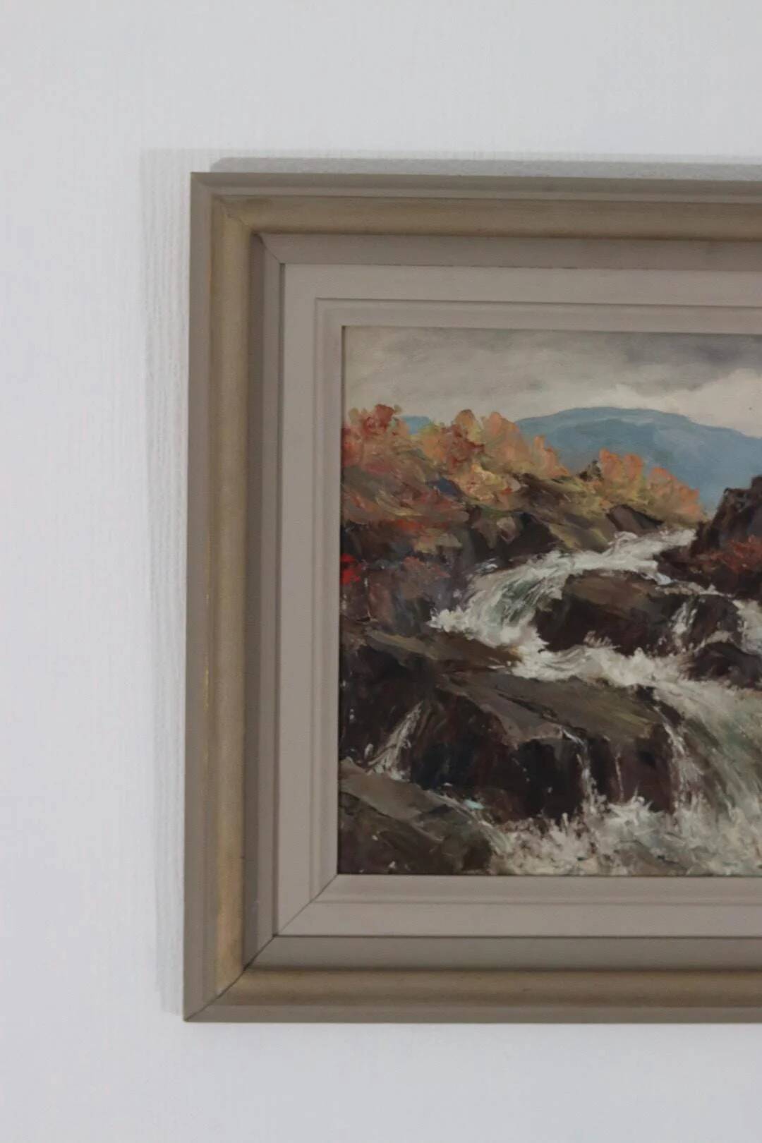 Paysage avec cascade par Åke Ahmlund