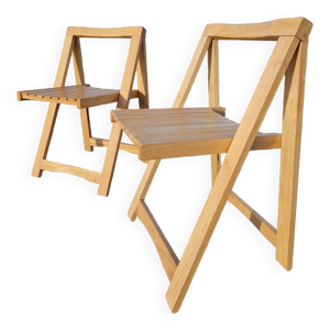 Lot de 2 chaises pliantes