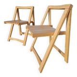 Set of 2  folding chairs