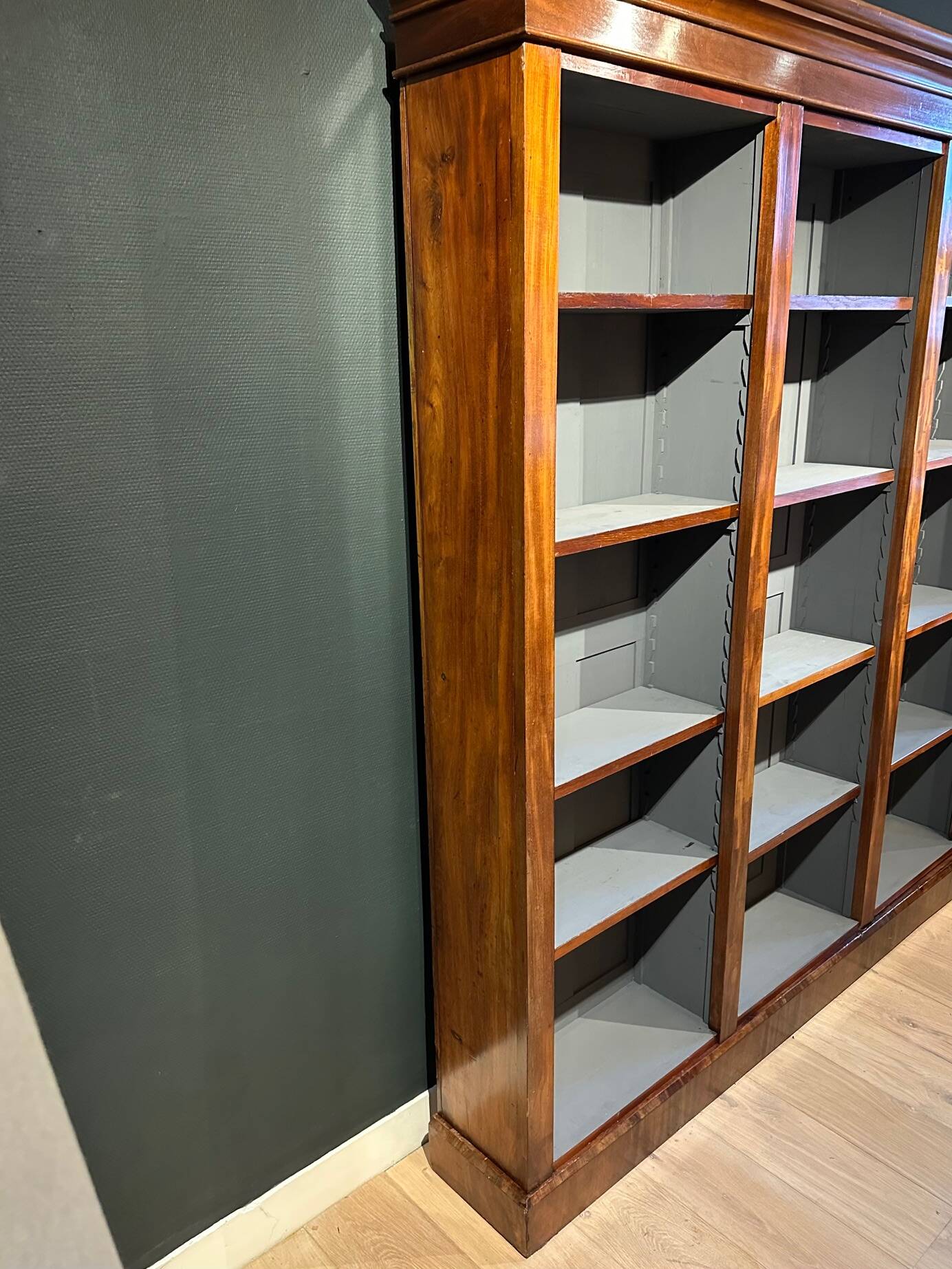 Antique open bookcase