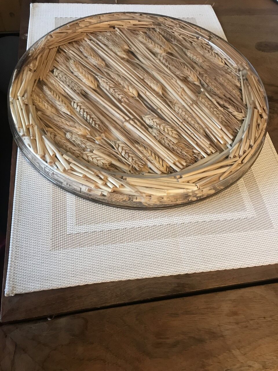 Christian DIOR cheese platter "wheat"