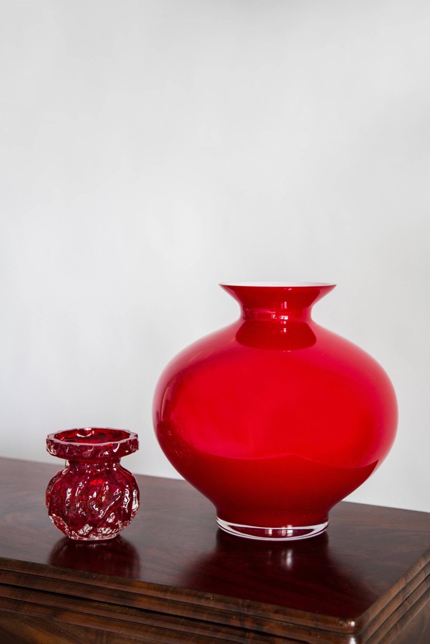 Large Vintage Artistic Glass Vase Mid-Century, Tarnowiec, Europe, 1970s