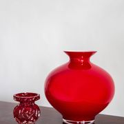 Large Vintage Artistic Glass Vase Mid-Century, Tarnowiec, Europe, 1970s