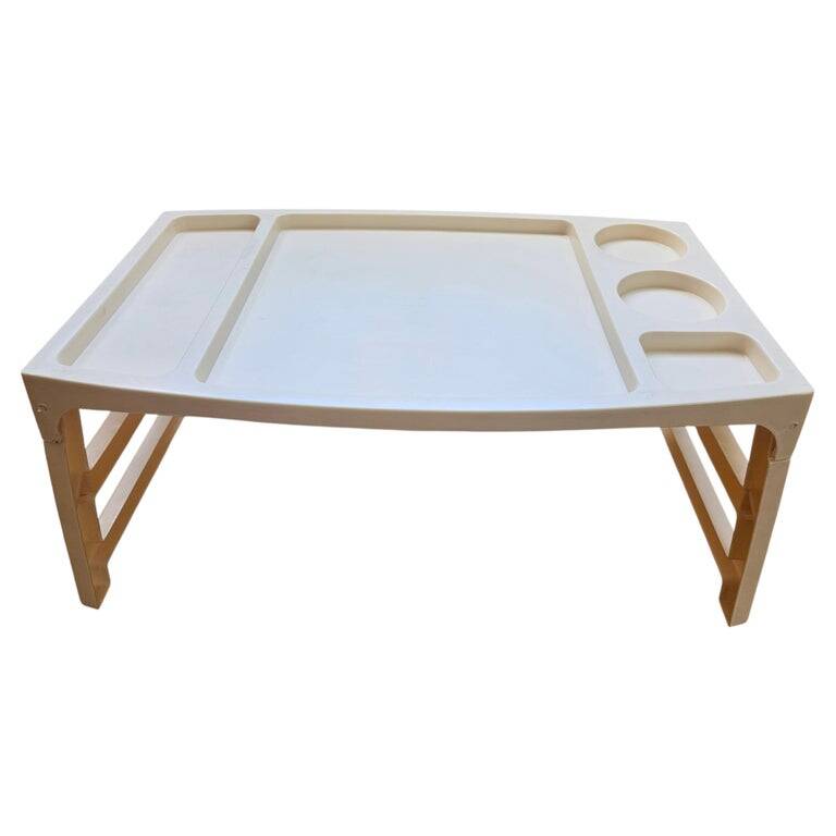 Midcentury Folding Bed Breakfast Table Tray Dansol, Canada, 1970s