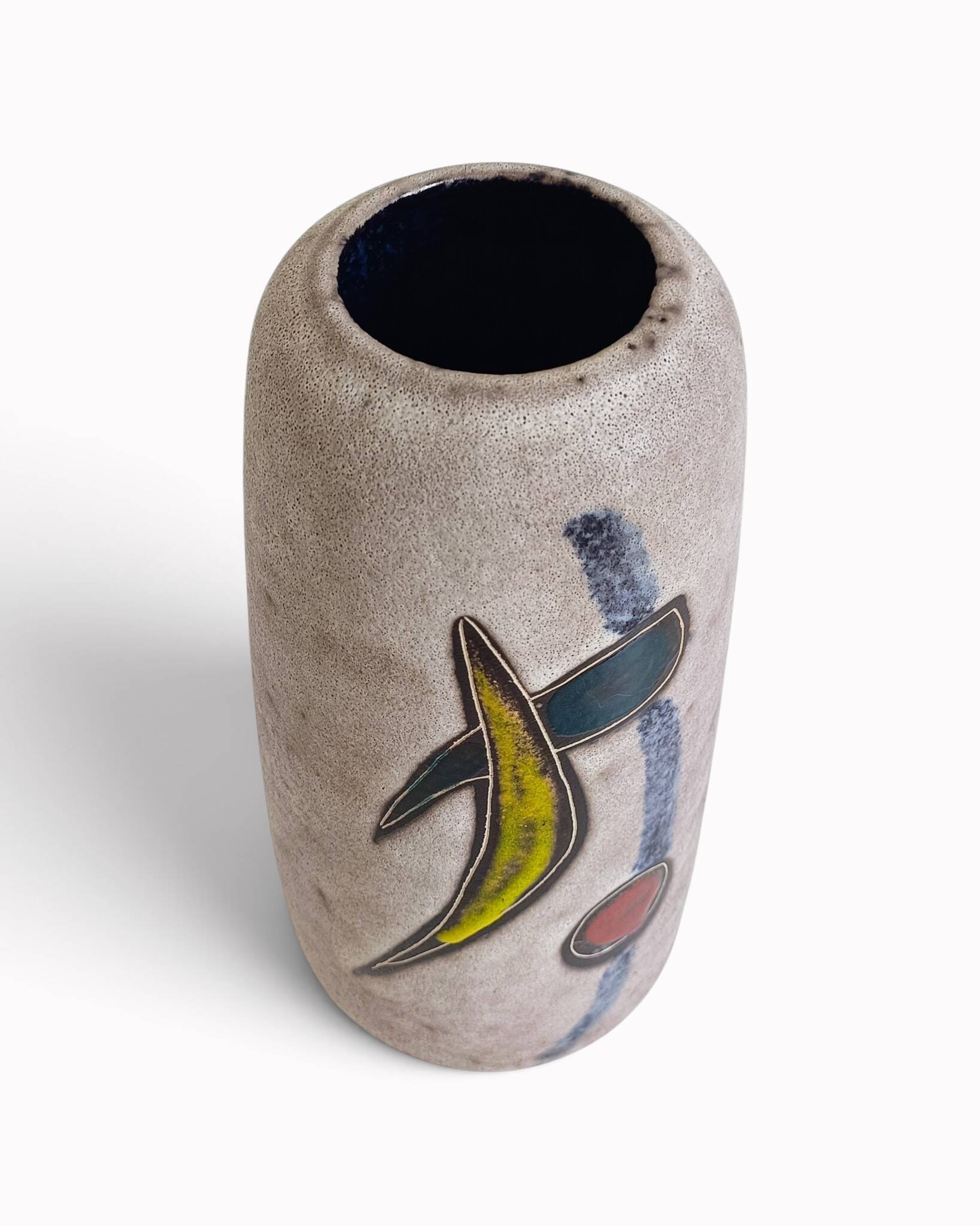 Mid-Century Scheurich Abstract Modernist Ceramic Vase, West Germany, 1960s
