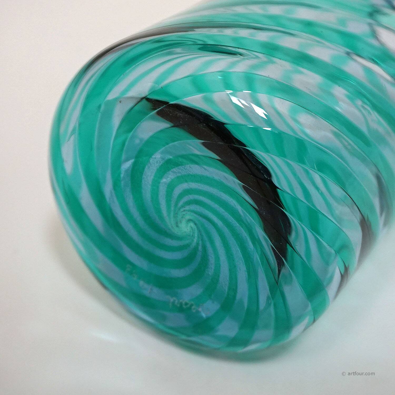 Vintage Murano glass art vase VeArt by Mario Ticco (attributed)