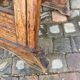 Table de bistrot bois vintage