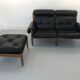 Sofa and Pouffe by E. Merthen, Ire Møbler, Sweden, 1960s
