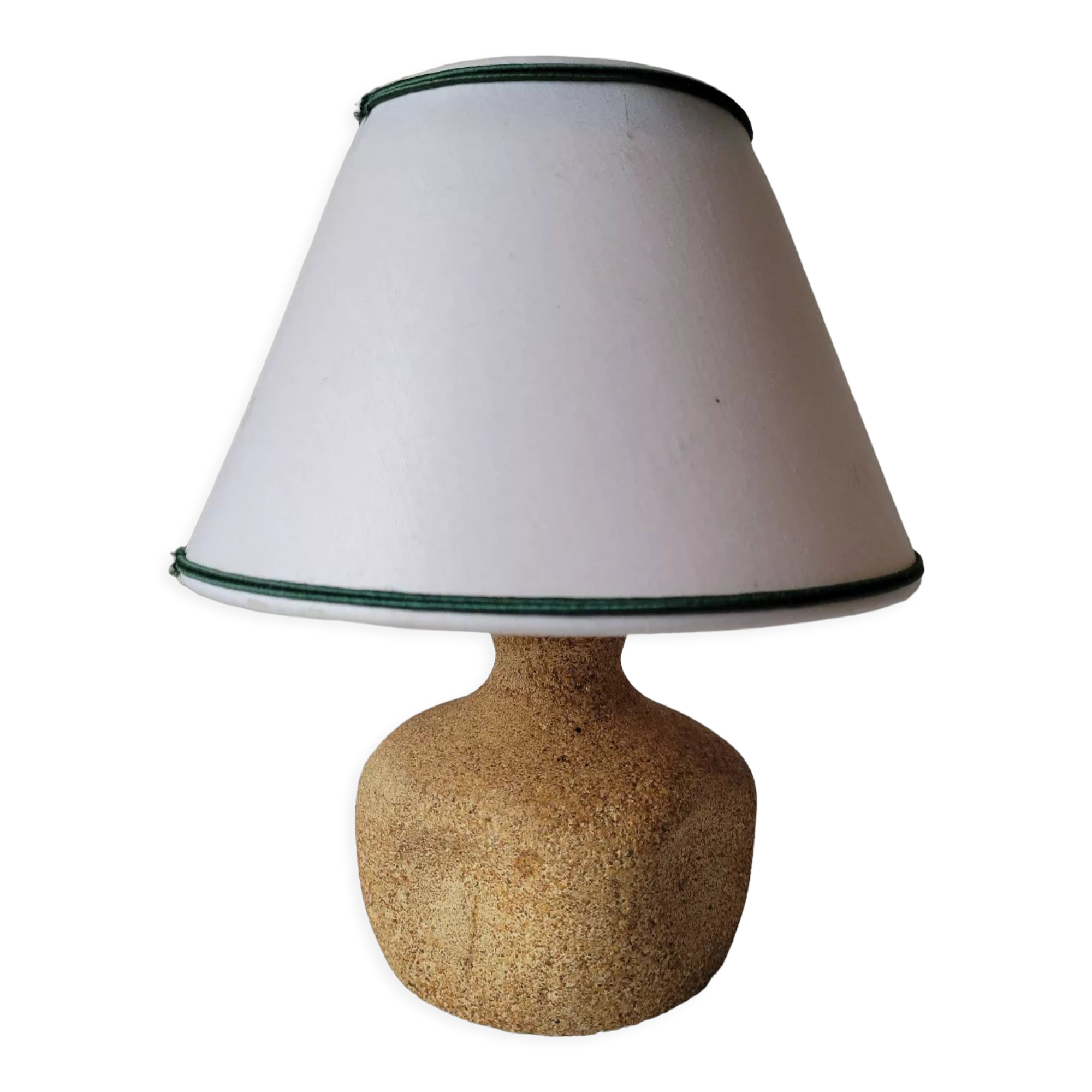 Reconstituted stone bedside lamp