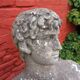 Weathered garden sculpture David concrete bust