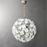 Mid-century glass sputnik chandelier, 1970s