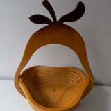 Wooden storage basket (pear shape)