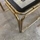 Gold metal sofa tip, 1970
