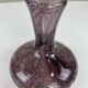 Vintage bubble glass soliflore vase in mauve/lilac.