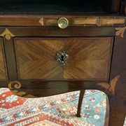 Desk cylinder marquetry louis xv period eighteenth