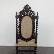 Louis XIII style oak armchair