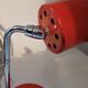 70's red desk lamp