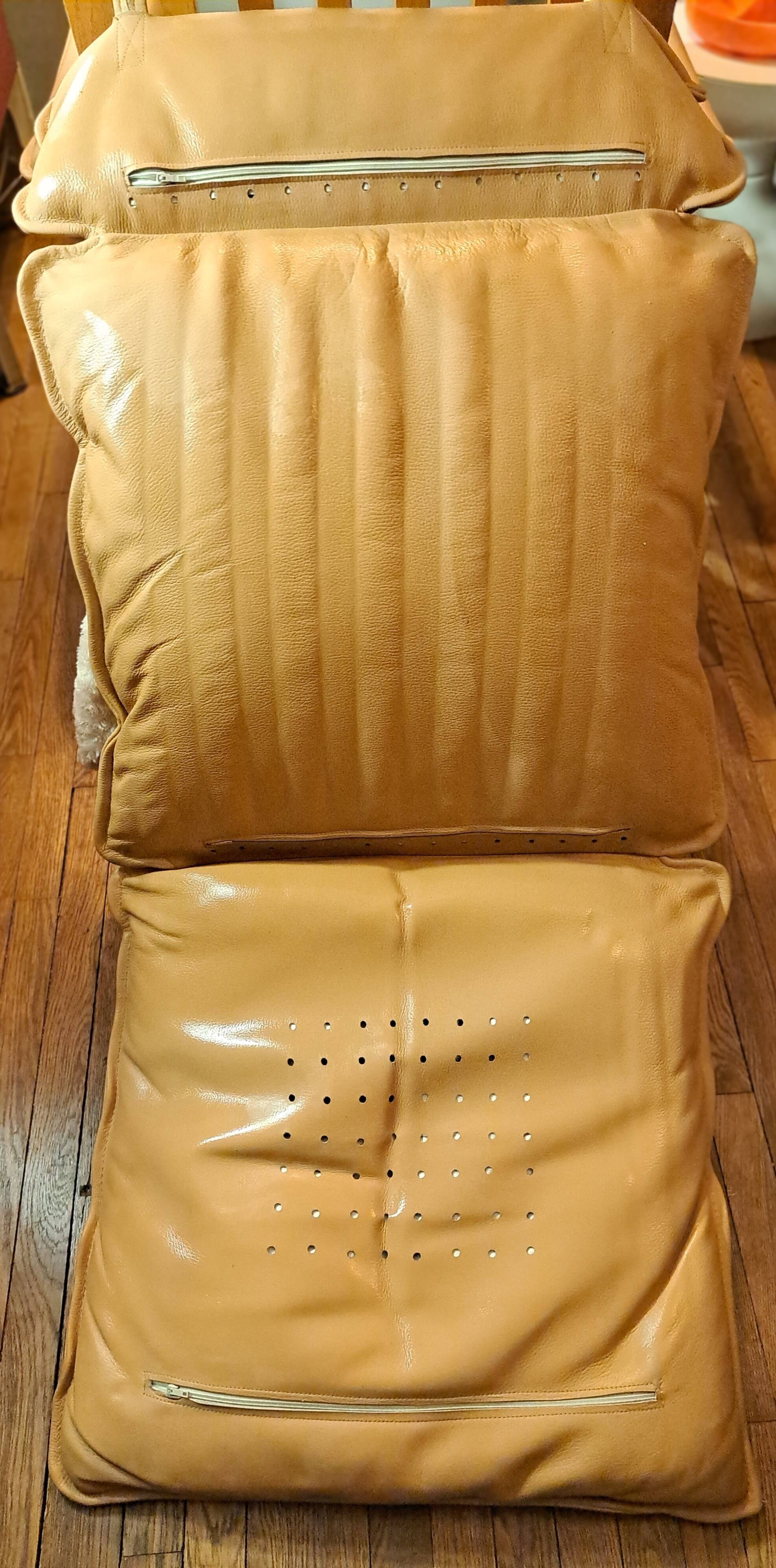 Pairs of armchairs and ottoman by Soda Galvano for Lied Mobler, Norway 1970