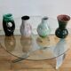 Set of 4 Accolay vases, signed ceramics, France, 1960s