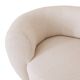 Late 20th Century, Wool and Solid Wood Curved Sofa, Italy