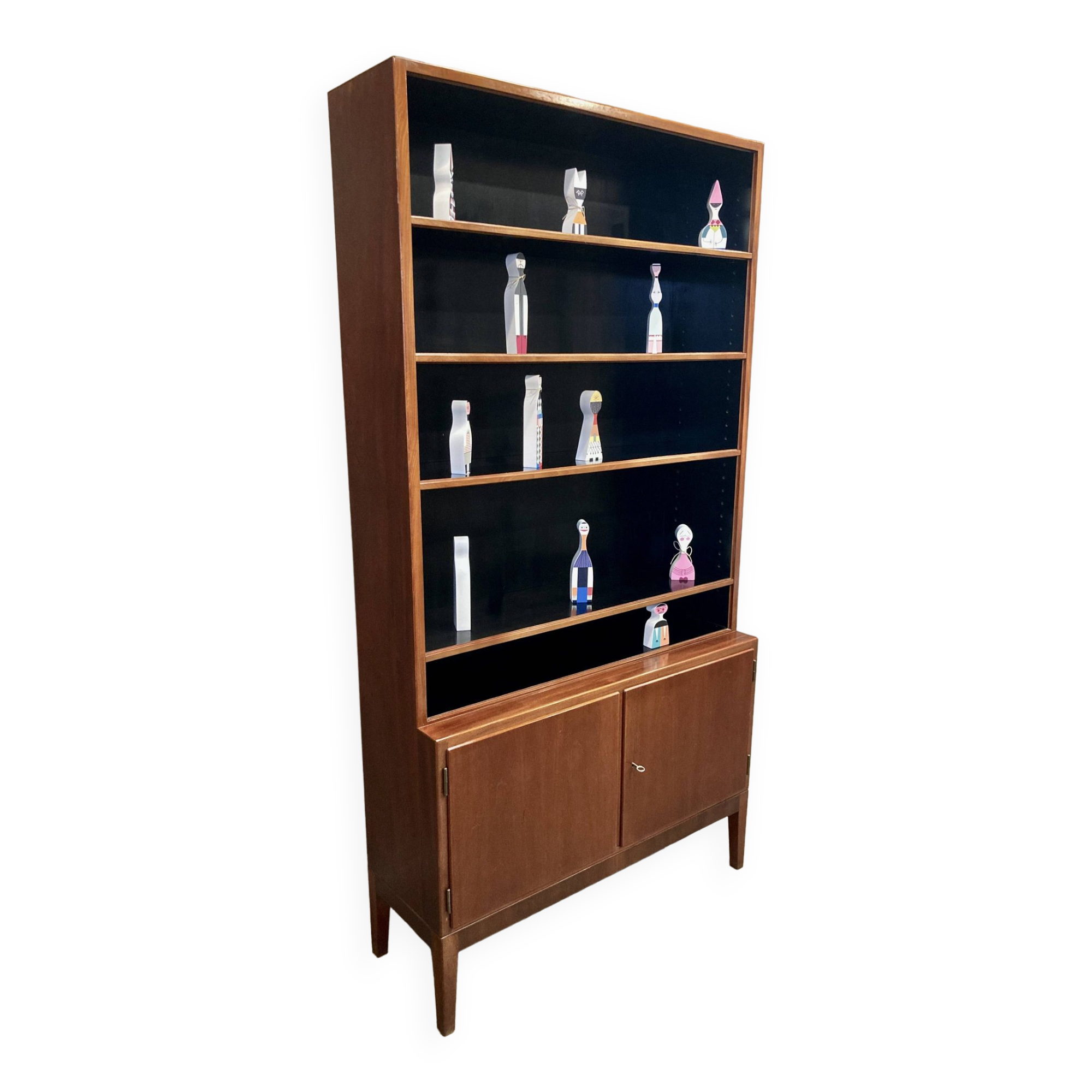 Large modular bookcase Scandinavian design 1950.