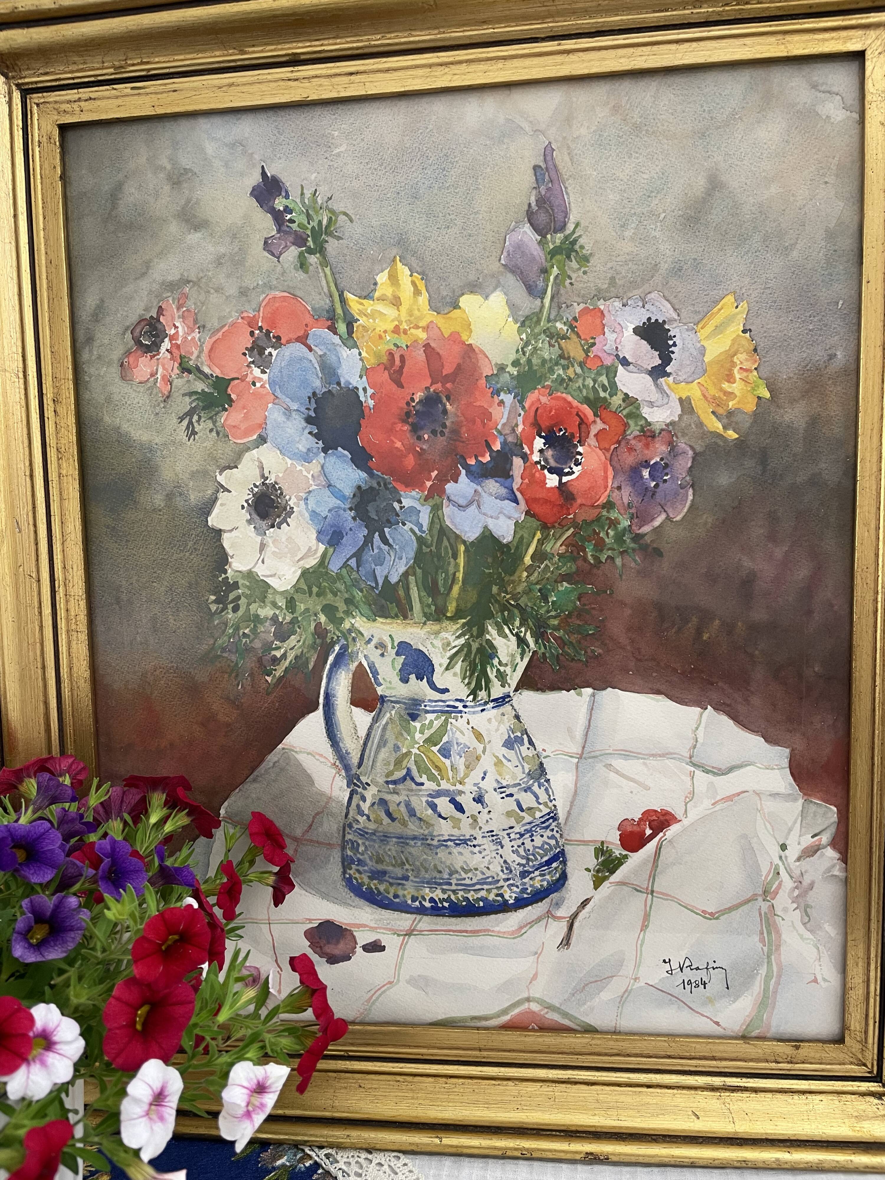 Painting anemones Still Life