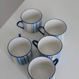 Tasses en grès vintage